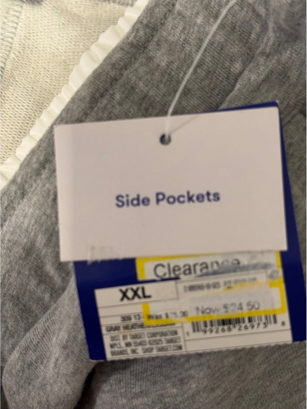 JoyLab Women's Gray Wide Leg Sweatpants with White Elastic Waistband XXL - Picture 8 of 8